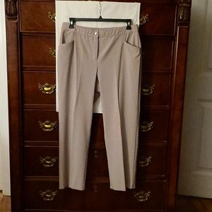 Additions by Chico's tan dress pants. Size 2 short.
